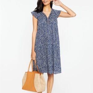 J. McLaughlin Blue Floral Dress